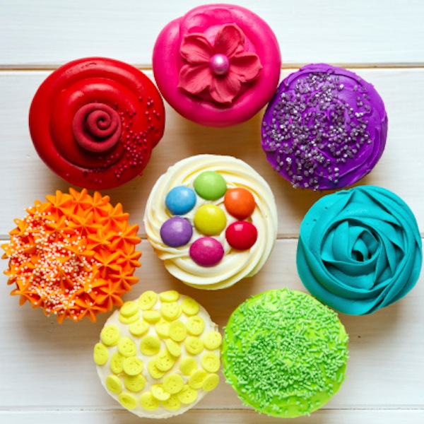 cupcakes colorati