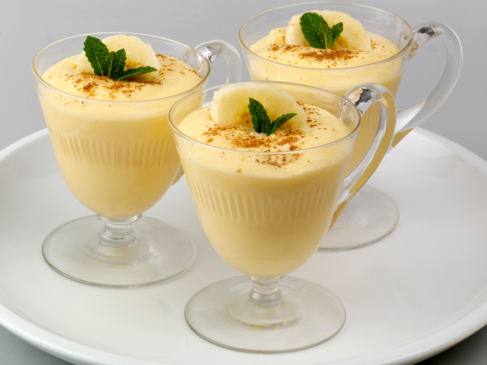 Mousse allo yogurt e banane