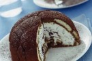 Zuccotto al cioccolato con gelato Zuccotto al cioccolato con gelato