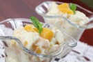 Pesche con crema al mascarpone