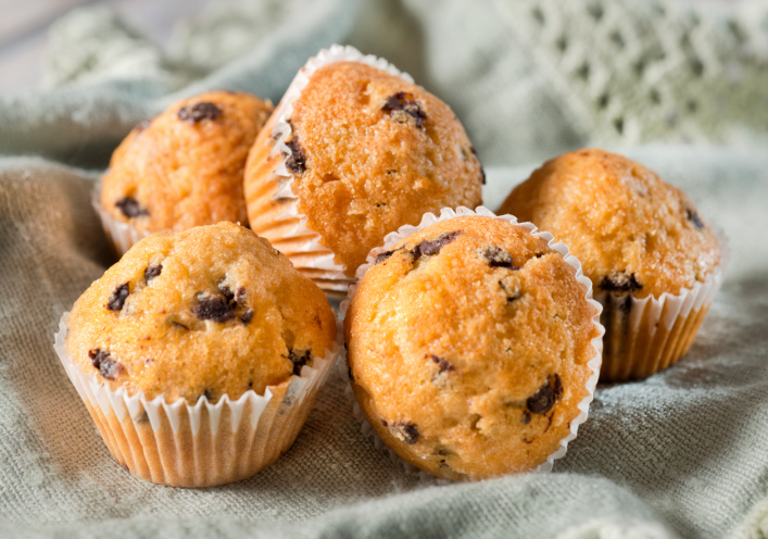 Muffin more cioccolato bianco