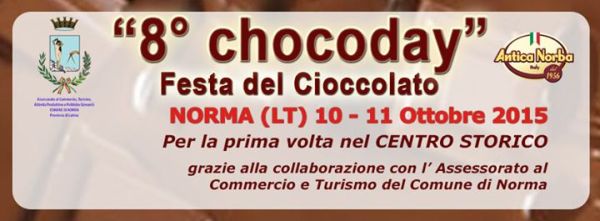 Chocoday Festa del Cioccolato, 10-11 ottobre Norma (LT)