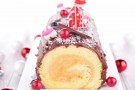 Tronchetto di Natale al cioccolato bianco Tronchetto di Natale al cioccolato bianco