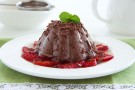 Bavarese al caffè con copertura di cioccolato fondente Bavarese al caffè con copertura di cioccolato fondente