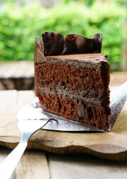 mud cake, torta al cioccolato