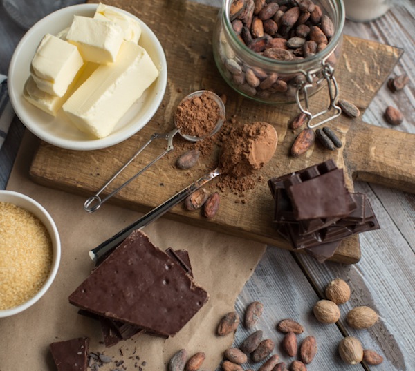 ciotolina frolla al cacao con frutta