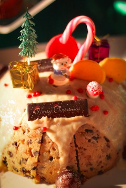 christmas cake pudding, ghiaccia reale