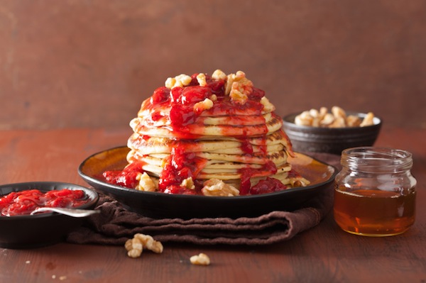 pancake rossi di san valentino, dolci di San Valentino