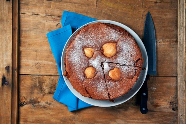 Torta pere e cioccolato senza zucchero