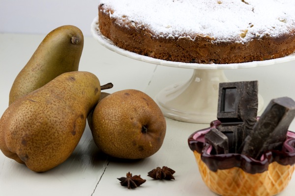 crostata cioccolato e pere, Crostata con pere con cioccolato al whiskey 