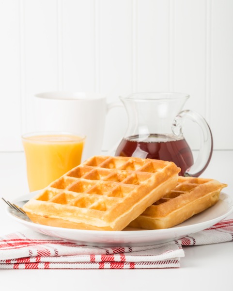 Waffel al farro con farina di cocco , waffel