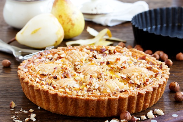 crostata con ricotta e pere, crostata