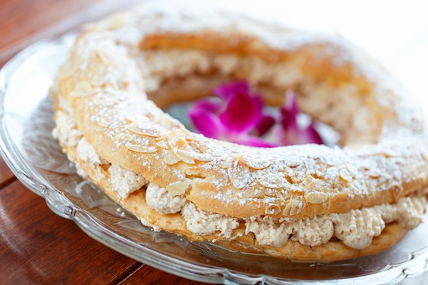 paris brest, pasta choux, mousse alla nocciola