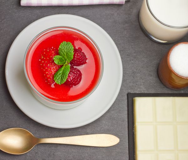 Panna cotta alle fragoline di bosco