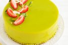 Frolla alle mandorle con mousse al pistacchio