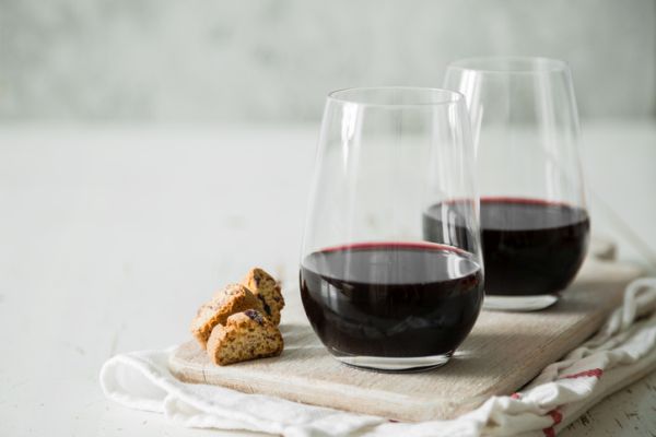 Biscotti al vino rosso e cioccolato fondente