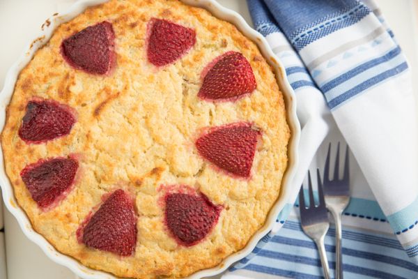 Crostata di ricotta e marmellata di fragole