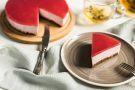 Cheesecake senza forno con ricotta e lamponi