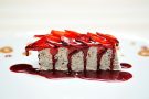 Cheesecake con amarene e cioccolato fondente Cheesecake con amarene e cioccolato fondente