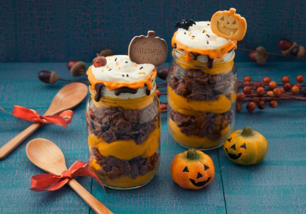 Dessert nel bicchiere per Halloween