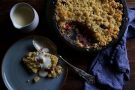 Crumble vegano con cioccolato bianco e fondente