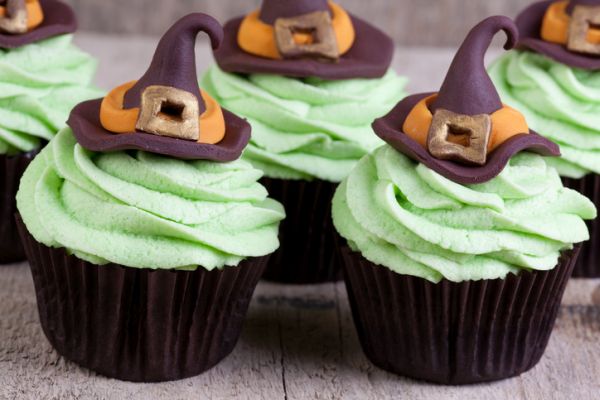 Cupcake con cappello di strega