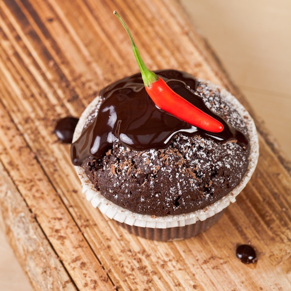 Cupcake con cioccolato e peperoncino