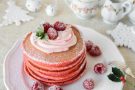 Pancake red velvet per la colazione di Natale