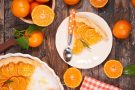 Crostata con crema e mandarini caramellati Crostata con crema e mandarini caramellati