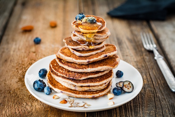 pancakes integrali, colazione