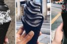 Gelato nero vegano Gelato nero vegano