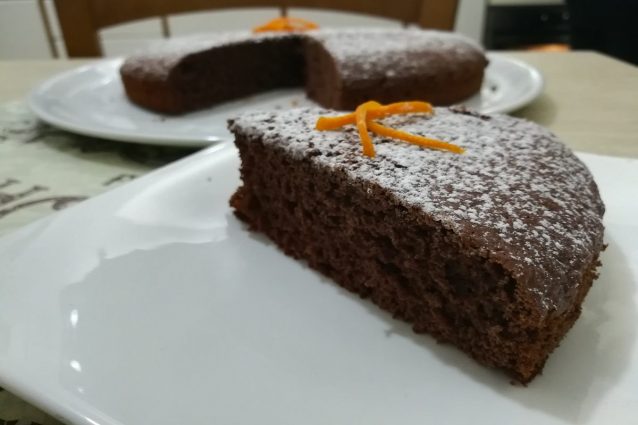 torta arancia e cioccolato