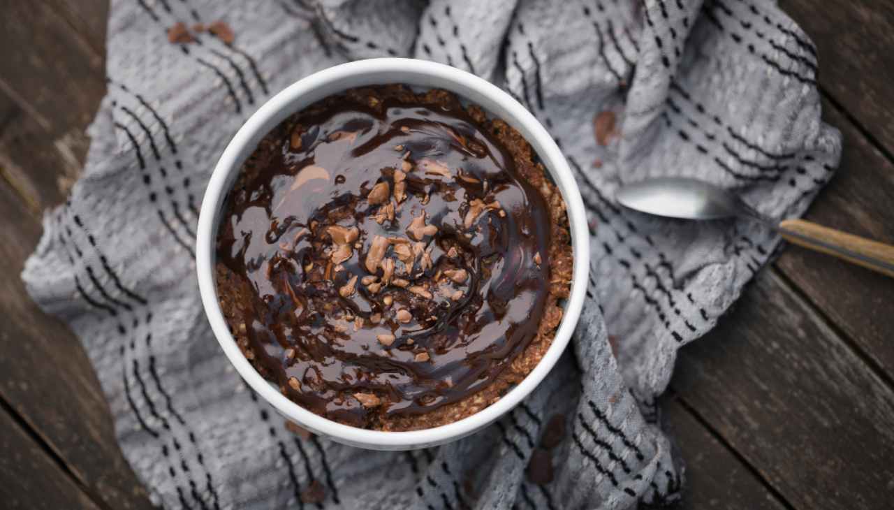 Porridge al cioccolato vegan