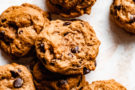 Biscotti Vegani con gocce di cioccolato e zucca Biscotti Vegani con gocce di cioccolato e zucca