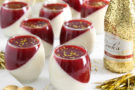Champagne con panna cotta e cioccolato bianco Champagne con panna cotta e cioccolato bianco