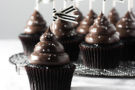 Cupcake di capodanno al cioccolato fondente Cupcake di capodanno al cioccolato fondente