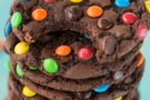 Biscotti al doppio cioccolato ed M&M’s Biscotti al doppio cioccolato ed M&M’s