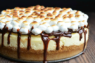 Cheescake con marshmallow e cioccolato Cheescake con marshmallow e cioccolato