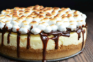 Cheescake con marshmallow e cioccolato