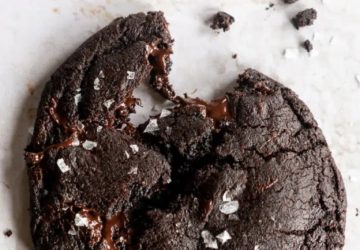 Cookies al cioccolato fondente salato