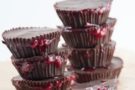 Dolcetti al cioccolato con effetto sangue: vegani e senza glutine