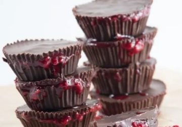 Dolcetti al cioccolato con effetto sangue: vegani e senza glutine