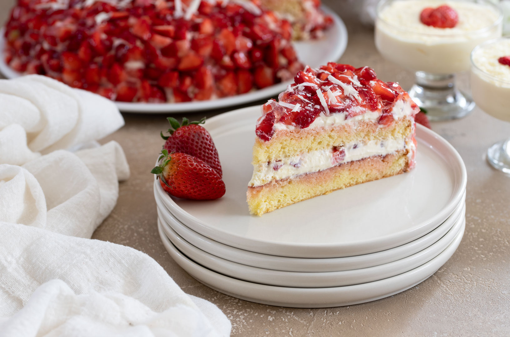 torta di fragole